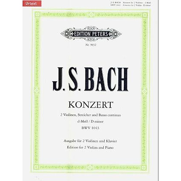 Doppelkonzert d-Moll BWV 1043, 2 Violinen und Klavier, Johann Sebastian Bach