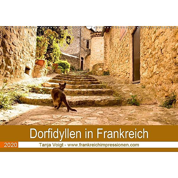 Dorfidyllen in Frankreich (Wandkalender 2020 DIN A2 quer), Tanja Voigt