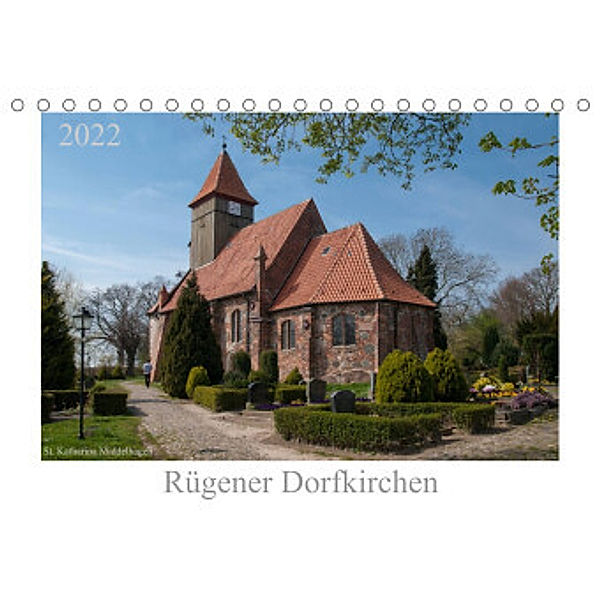 Dorfkirchen auf Rügen (Tischkalender 2022 DIN A5 quer), Karsten Hoerenz