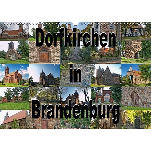 Dorfkirchen in Brandenburg (Wandkalender 2018 DIN A3 quer), Peter Morgenroth