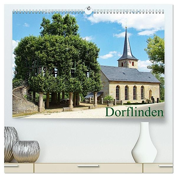 Dorflinden (hochwertiger Premium Wandkalender 2024 DIN A2 quer), Kunstdruck in Hochglanz, Ansgar Meise