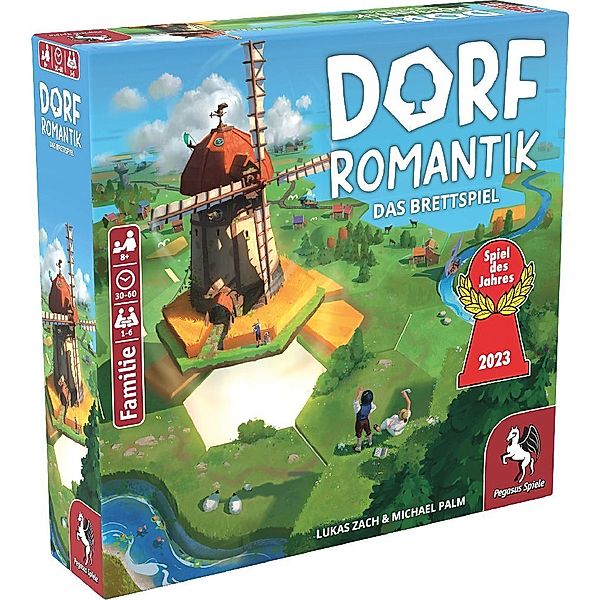 Pegasus Spiele Dorfromantik - Das Brettspiel, Lukas Zach, Michael Palm