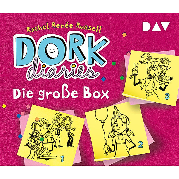 DORK Diaries - 1-3 - DORK Diaries - Die grosse Box (Teil 1-3),6 Audio-CD, Rachel Renée Russell