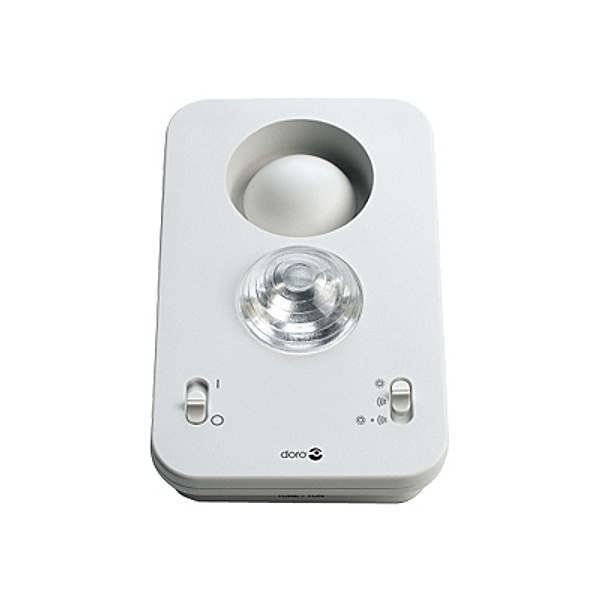 DORO RingPlus Rufttonverstärker Anrufverstärker extra laut bis 90 dB mit Blitz als optische Anrufsignalisierung Rufton einstellbar