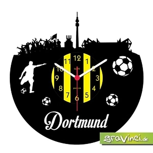 Dortmund Fan-Sport Fußball Deutschland, Vinyl Schallplattenuhr