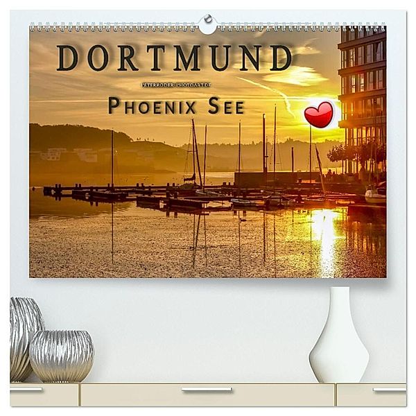 Dortmund Phoenix See (hochwertiger Premium Wandkalender 2025 DIN A2 quer), Kunstdruck in Hochglanz, Calvendo, Peter Roder