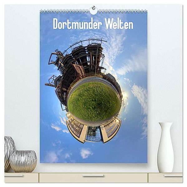 Dortmunder Welten (hochwertiger Premium Wandkalender 2024 DIN A2 hoch), Kunstdruck in Hochglanz, DerMische