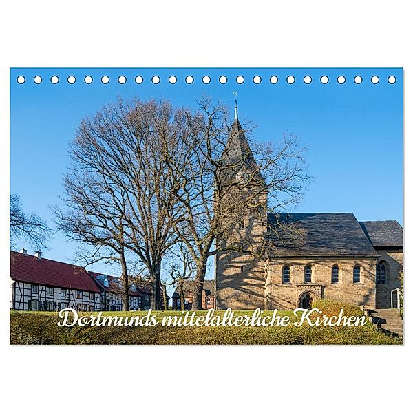 Dortmunds mittelalterliche Kirchen (Tischkalender 2024 DIN A5 quer), CALVENDO Monatskalender, Bernd Hermann Heimatfotograf