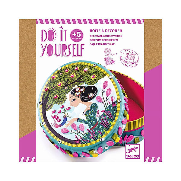 Djeco Dosen-Bastelset DO IT YOURSELF – KLEINE GEHEIMNISSE in bunt