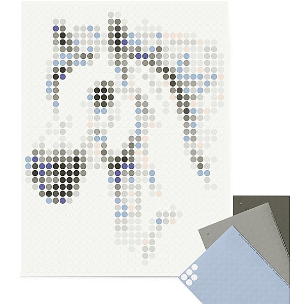 dot on art - DIY-Klebeposter, Bastelset, Stickerset - Motiv:  Horse, 30x40 cm