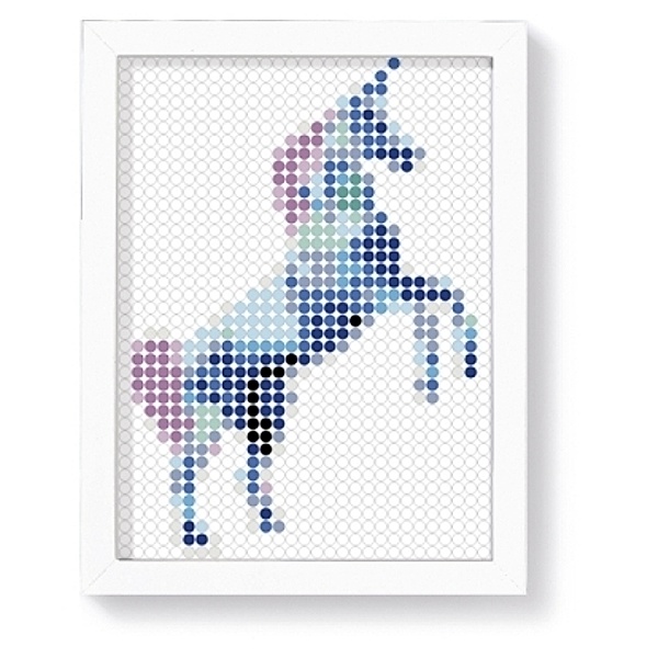 dot on art DIY-Kunstwerk unicorn / L
