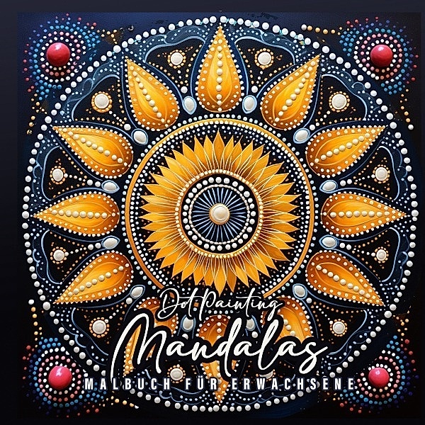 Dot Painting Mandalas Malbuch für Erwachsene, Monsoon Publishing, Musterstück Grafik