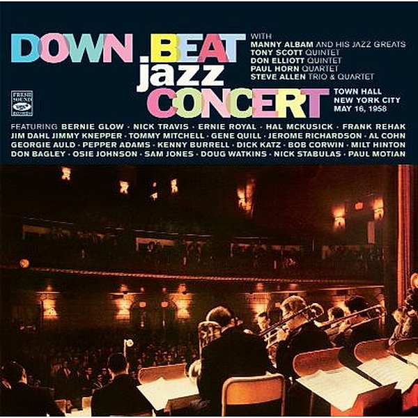 Down Beat Jazz Concert-Town Ha, Manny Albam, Tony Scott, Don Elliott, Paul Horn, A.O.