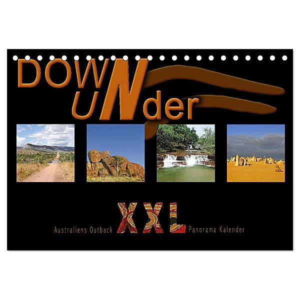 Down Under - Australiens Outback XXL (Tischkalender 2025 DIN A5 quer), CALVENDO Monatskalender, Calvendo, Andrea Redecker