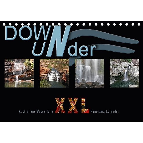 Down Under - Australiens Wasserfälle XXL (Tischkalender 2018 DIN A5 quer), Andrea Redecker
