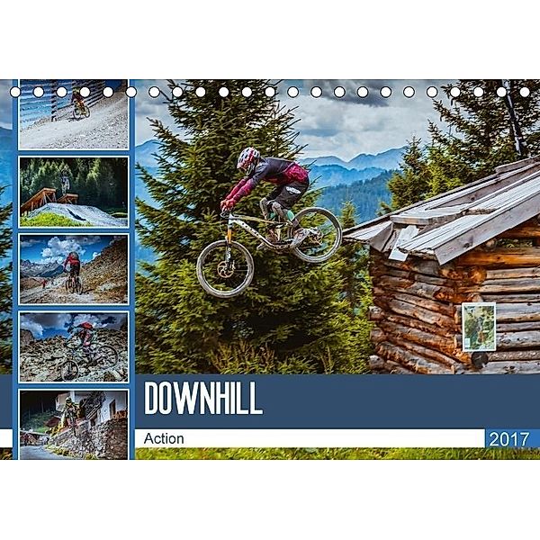 Downhill Action (Tischkalender 2017 DIN A5 quer), Dirk Meutzner