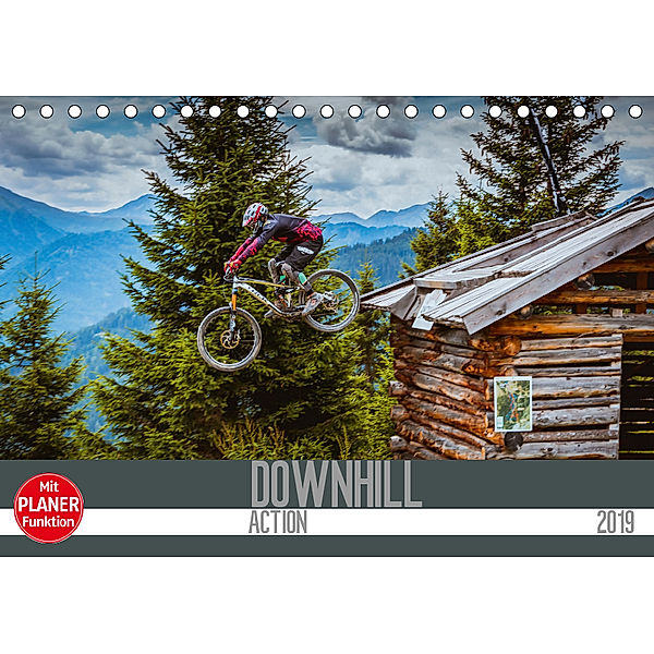 Downhill Action (Tischkalender 2019 DIN A5 quer), Dirk Meutzner