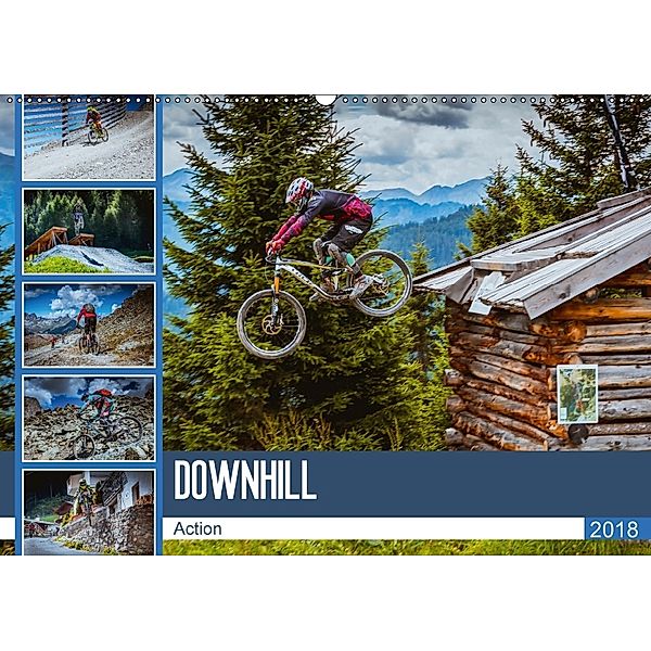 Downhill Action (Wandkalender 2018 DIN A2 quer) Dieser erfolgreiche Kalender wurde dieses Jahr mit gleichen Bildern und, Dirk Meutzner