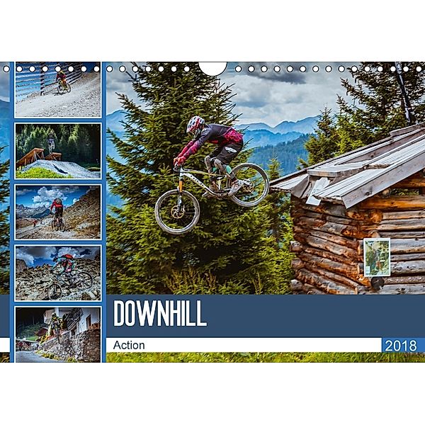 Downhill Action (Wandkalender 2018 DIN A4 quer) Dieser erfolgreiche Kalender wurde dieses Jahr mit gleichen Bildern und, Dirk Meutzner