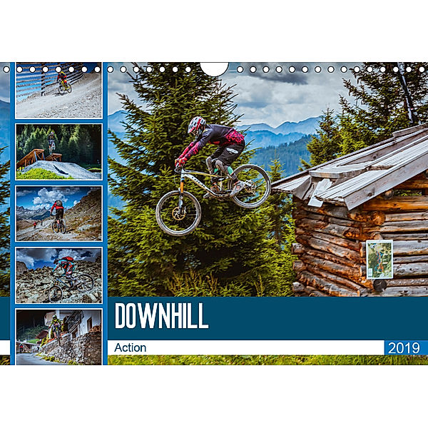 Downhill Action (Wandkalender 2019 DIN A4 quer), Dirk Meutzner