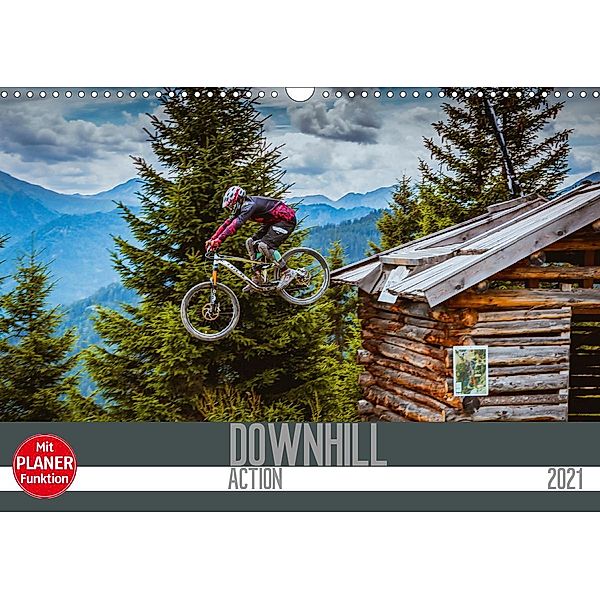Downhill Action (Wandkalender 2021 DIN A3 quer), Dirk Meutzner