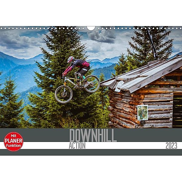 Downhill Action (Wandkalender 2023 DIN A3 quer), Dirk Meutzner