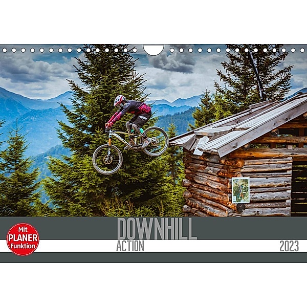 Downhill Action (Wandkalender 2023 DIN A4 quer), Dirk Meutzner