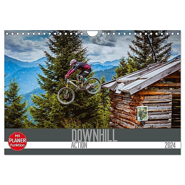 Downhill Action (Wandkalender 2024 DIN A4 quer), CALVENDO Monatskalender, Dirk Meutzner