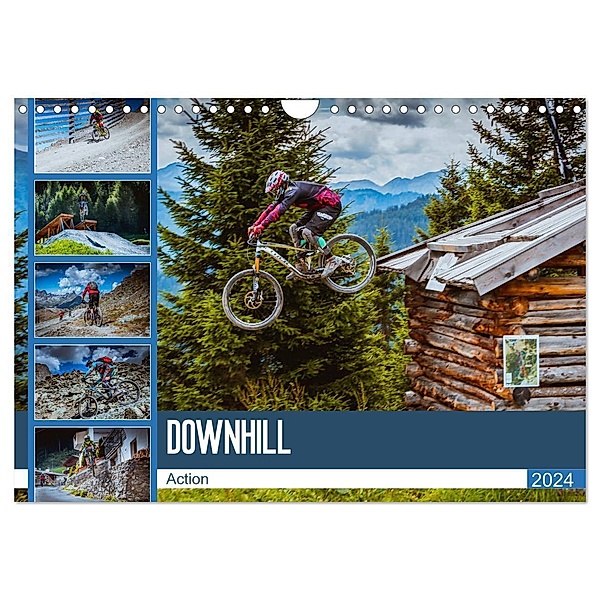 Downhill Action (Wandkalender 2024 DIN A4 quer), CALVENDO Monatskalender, Dirk Meutzner
