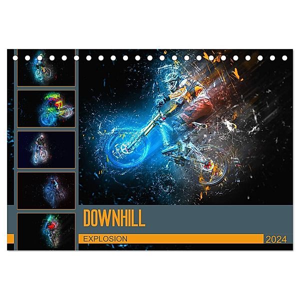 Downhill Explosion (Tischkalender 2024 DIN A5 quer), CALVENDO Monatskalender, Dirk Meutzner