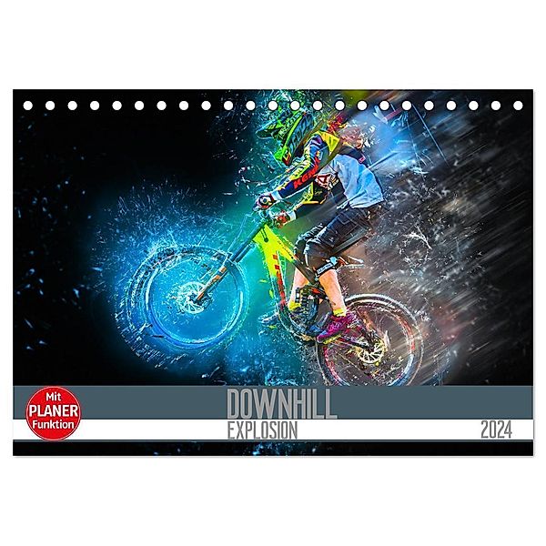 Downhill Explosion (Tischkalender 2024 DIN A5 quer), CALVENDO Monatskalender, Dirk Meutzner