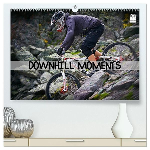 Downhill Moments (hochwertiger Premium Wandkalender 2024 DIN A2 quer), Kunstdruck in Hochglanz, Dirk Meutzner