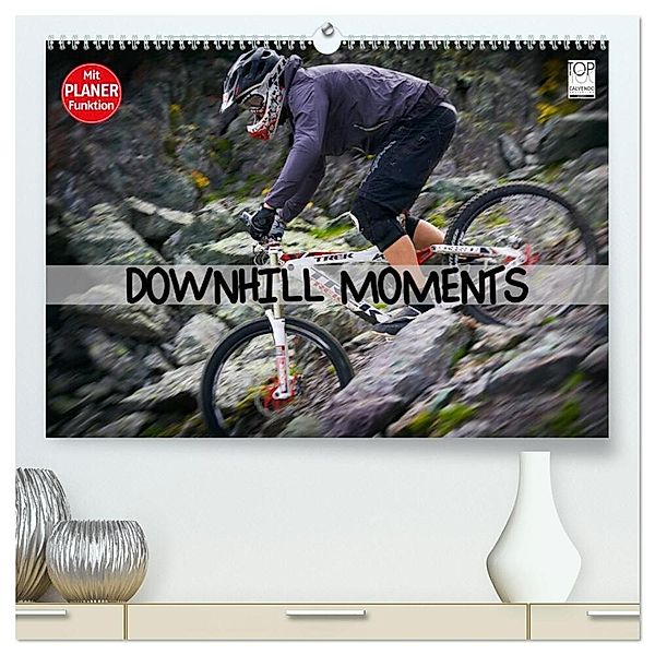 Downhill Moments (hochwertiger Premium Wandkalender 2025 DIN A2 quer), Kunstdruck in Hochglanz, Calvendo, Dirk Meutzner