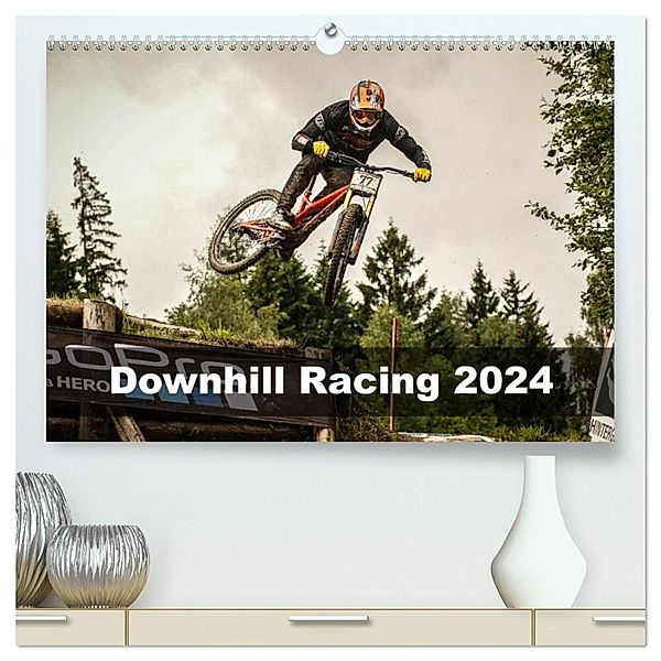 Downhill Racing 2024 (hochwertiger Premium Wandkalender 2024 DIN A2 quer), Kunstdruck in Hochglanz, Arne Fitkau Fotografie & Design