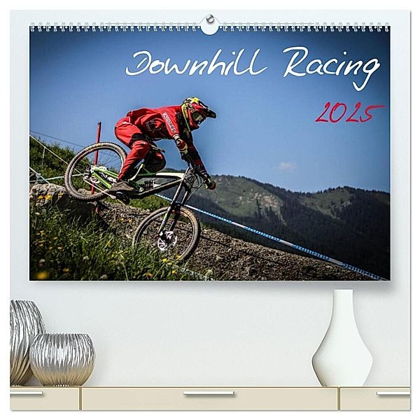 Downhill Racing 2025 (hochwertiger Premium Wandkalender 2025 DIN A2 quer), Kunstdruck in Hochglanz, Calvendo, Arne Fitkau