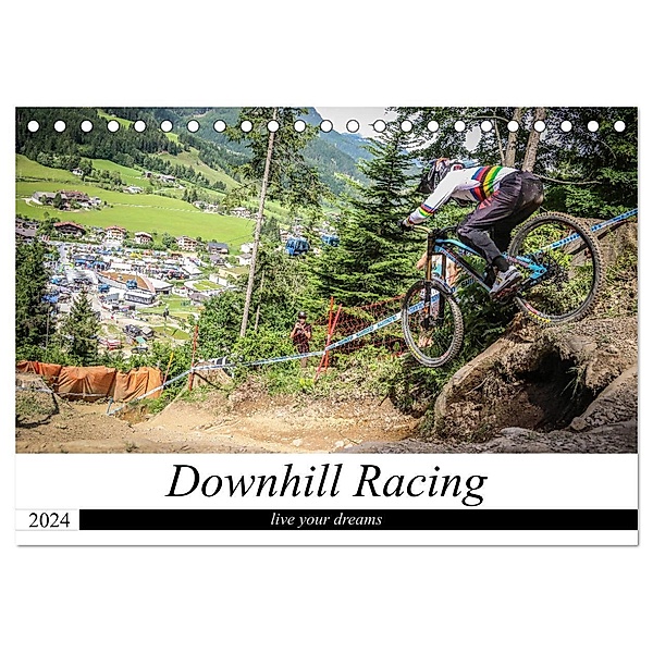 Downhill Racing (Tischkalender 2024 DIN A5 quer), CALVENDO Monatskalender, Arne Fitkau