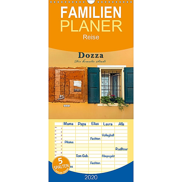 Dozza - Die bemalte Stadt - Familienplaner hoch (Wandkalender 2020 , 21 cm x 45 cm, hoch), Bernd Zillich