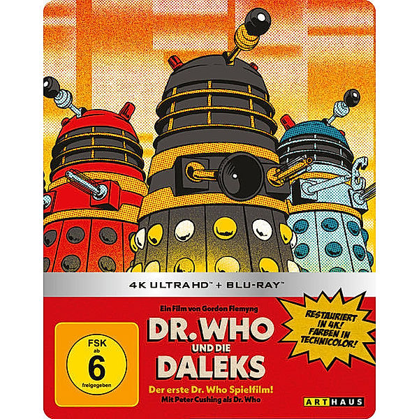 Dr. Who und die Daleks,1 UHD-Blu-ray + 1 Blu-ray (Limited Steelbook Edition)