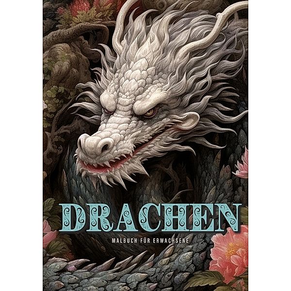 Drachen Malbuch für Erwachsene, Monsoon Publishing, Musterstück Grafik