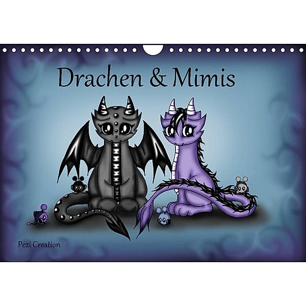 Drachen & Mimis (Wandkalender 2023 DIN A4 quer), Pezi Creation / Petra Haberhauer