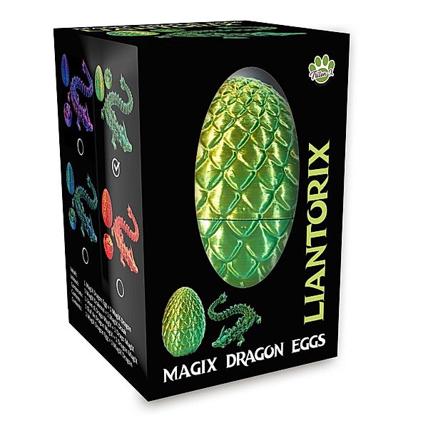 Drachenei MagiX Dragon Egg LIANTORIX, grün, Drachen 22,5 cm & Ei 8 cm