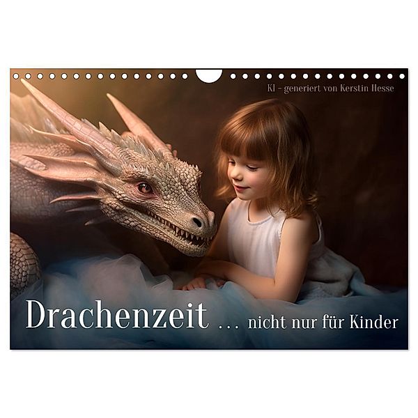 Drachenzeit . . nicht nur für Kinder (Wandkalender 2024 DIN A4 quer), CALVENDO Monatskalender, Kerstin Hesse www.kerstinhesse.de