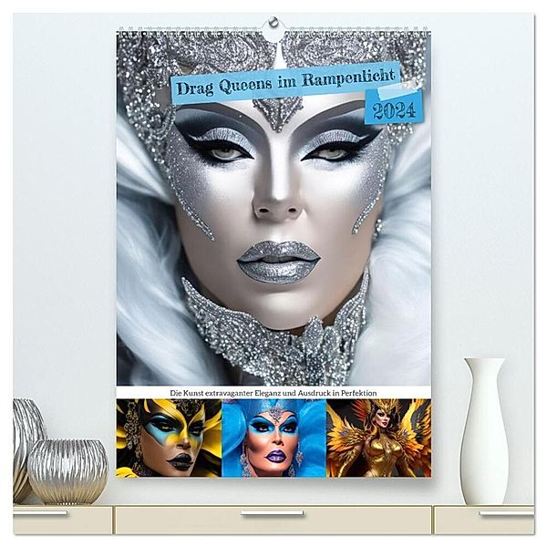 Drag Queens im Rampenlicht (hochwertiger Premium Wandkalender 2024 DIN A2 hoch), Kunstdruck in Hochglanz, Ursula Di Chito