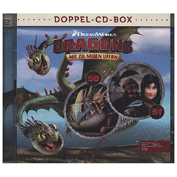 Dragons - Auf zu neuen Ufern - Dragons - Auf zu neuen Ufern - Doppel-Box.Folge.50+51,2 Audio-CD, Dragons-Auf Zu Neuen Ufern