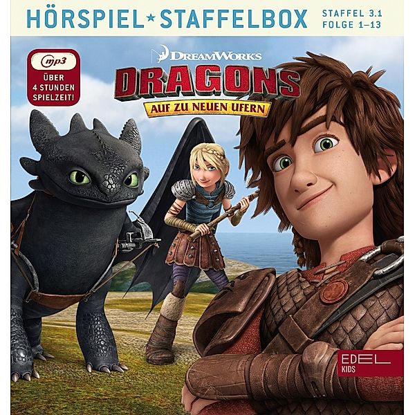 Dragons - Auf zu neuen Ufern -Staffelbox.Staffel.3.1,1 MP3-CD, Dragons-Auf Zu Neuen Ufern