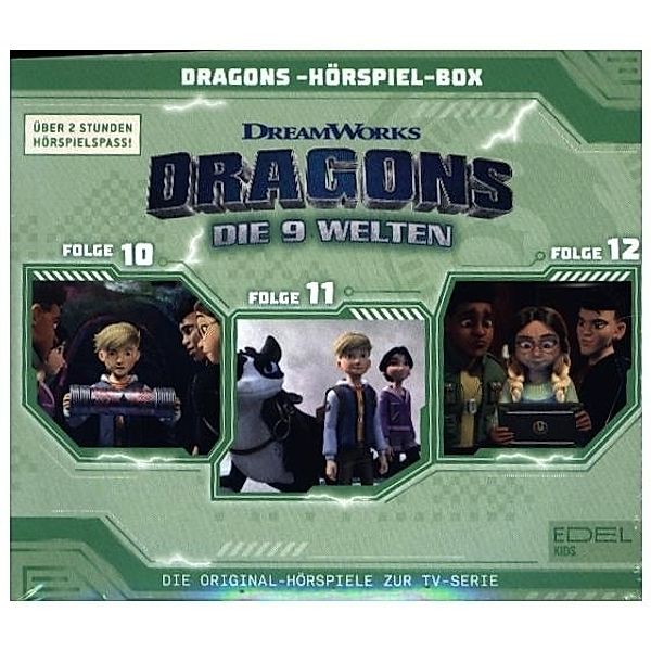 Dragons - Die 9 Welten - Hörspiel-Box,3 Audio-CD, Dragons - Die Welten