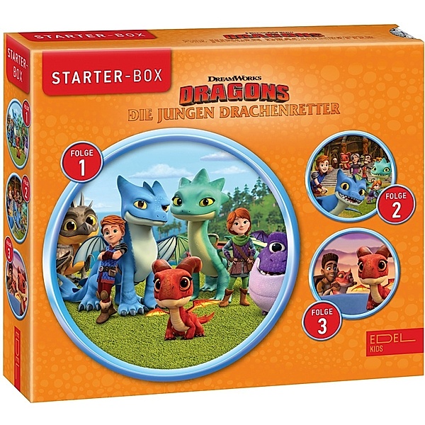Dragons - Die jungen Drachenretter: Starter-Box.Box.1,3 Audio-CD, Dragons-Die Jungen Drachenretter