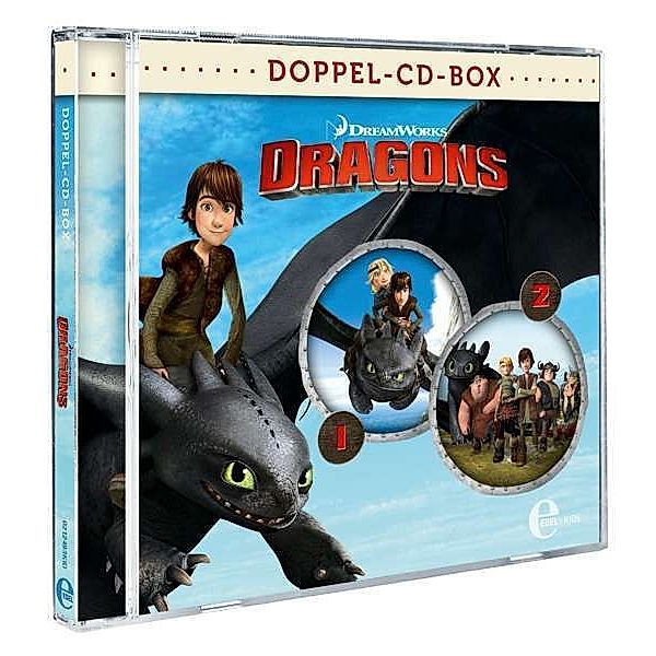 Dragons - Die Reiter von Berk - Dragons - Die Reiter von Berk - Dragons-Doppel-Box-Folgen 1+2-Hörspiele,2 Audio-CD, Dragons-Die Reiter Von Berk