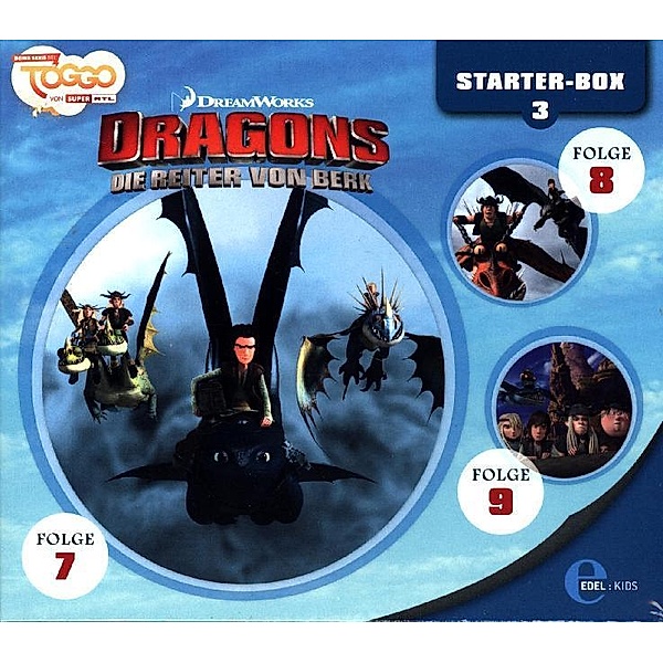 Dragons - Die Reiter von Berk - Starter-Box,3 Audio-CD, Dragons-Die Reiter Von Berk