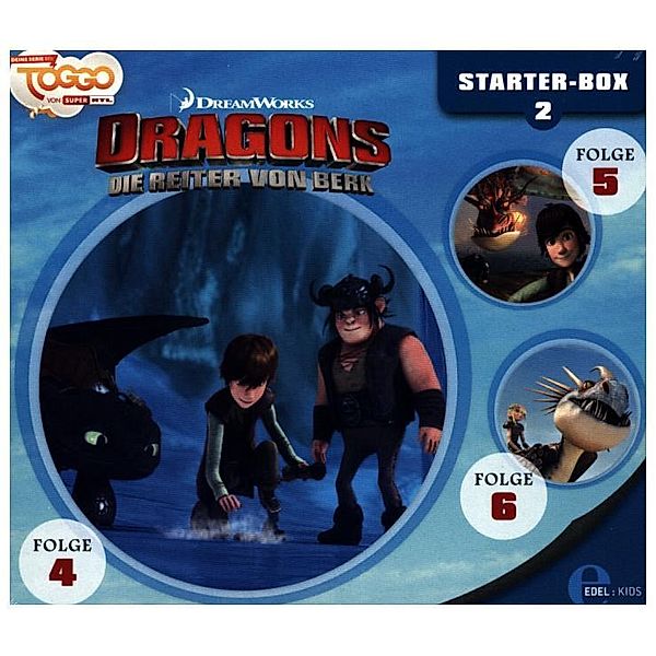 Dragons - Die Reiter von Berk - Starter-Box,3 Audio-CDs, Dragons-Die Reiter Von Berk